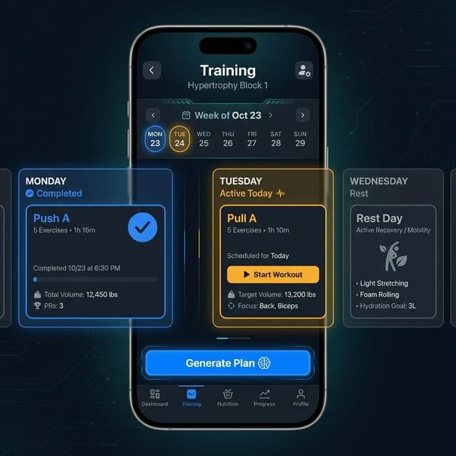 SBPO Performance Engine - Scientific overload. We calculate reps and loads. You move the weight.